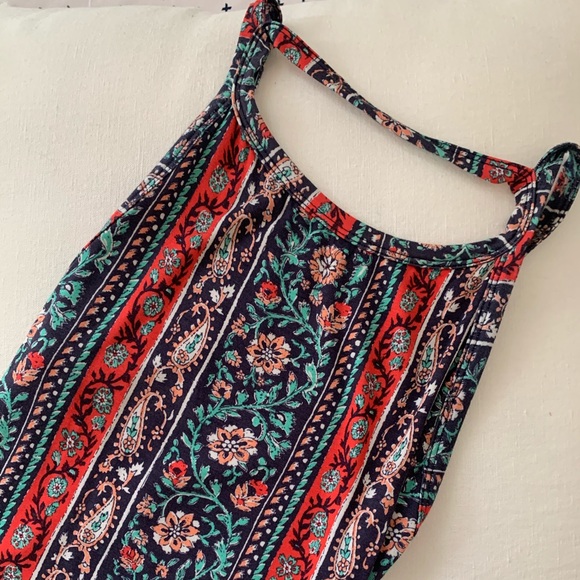 🔆NWOT Lulu’s Boho Multi-Print Backless Midi Dress - Picture 7 of 8